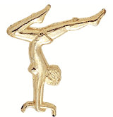 Female Gymnast Lapel Pins