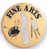 Fine Arts Painting Sculpture Medal Insert (Etched)