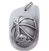 Fire Helmet Pewter Key Chains