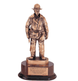 Firefighter Trophy - 14"