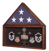 Flag Case with Medal Display