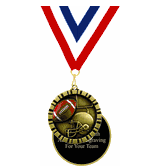 Football 3D Relief Medals (2")