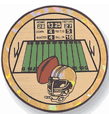 Football Mylar Decal Medal Insert