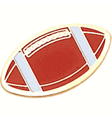 Football Shaped Lapel Pins