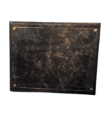 Frameless Black Marble Document Plaque