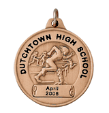 Girl's Track - 1 1/2" TCM Series Medals - Bronze 