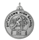 Girls Track, 1 1/2" TCM Series Medals - Silver 