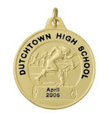 Girls Track Front Imprint Medals