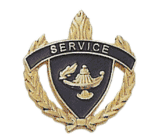 Gold Academic Service Pin