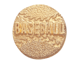 Gold Baseball Pins