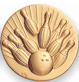 Gold Bowling (506651) Medal Insert Medal Litho Medal Insert