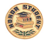 Gold-Finish Honor Student BR Series Lapel Pin