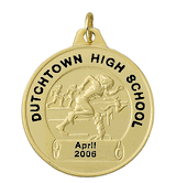 Gold Girls Track Front Imprint Medals