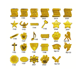 Gold School Pins