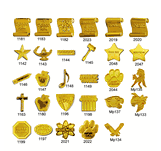 Gold School Pins