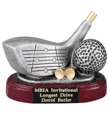 Golf Driver & Ball Trophy