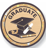 Graduate Mylar Decal Medal Insert