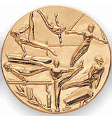 Gymnastics Male Litho Medal Insert