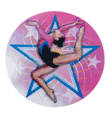 Gymnastics Mylar Decal Medal Insert