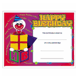 Happy Birthday Certificates