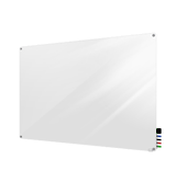 Harmony Glass Board with Radius Corners, 2'H x 3'W, White