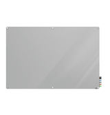 Harmony Magnetic Glass Board with Radius Corners, 2'H x 3'W, Gray