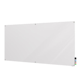 Harmony Magnetic Glass Board with Square Corners, 4'H x 6'W, White