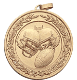 Helmets and Footballs: 2" Olympic-Style J-Series Medals