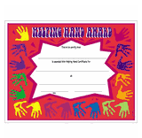 Helping Hand Certificates