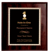 Hole-In-One Plaque