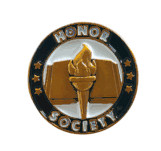 Honor Society Gold Enamel Lapel Pin