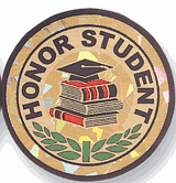 Honor Student Mylar Decal Medal Insert