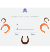 Horseshoes Free Template