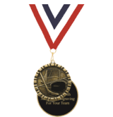 Ice Hockey 3D Relief Medals (2")