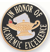 In Honor Of Academic Excellence Medal Insert (Etched)