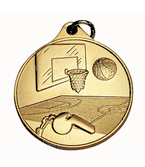 IR Series Basketball Design - 1 1/2" Medals