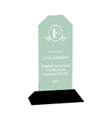 Jade Acrylic Award with Logo