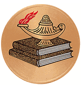 Lamp Of Learning (492951) Litho Medal Insert