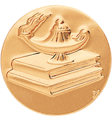 Lamp Of Learning (504791) Litho Medal Insert