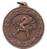 Male Track Events: 2" Olympic-Style J-Series Medals