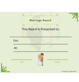 Marriage Award