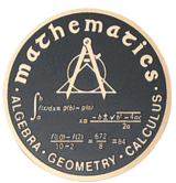 Mathematics Medal Insert (Etched)