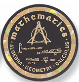 Mathematics Mylar Decal Medal Insert