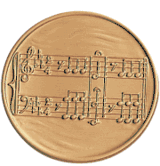 Music (506605) Litho Medal Insert