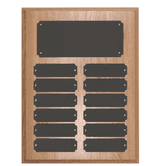 Oak Perpetual Name Plaque (12 Nameplates)