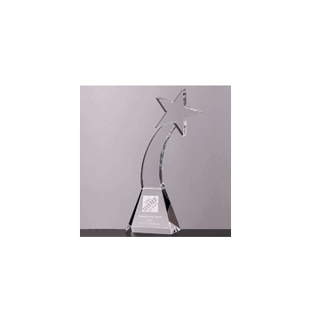 Optical Cut Crystal Shooting Star Award - Click to enlarge