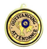 Outstanding Attendance Student Medals