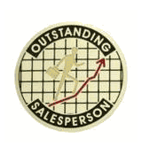 Outstanding Sales Person Medal Insert (Etched)