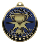 Outstanding Volunteer Insert Medal