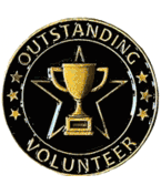 Outstanding Volunteer Lapel Pin